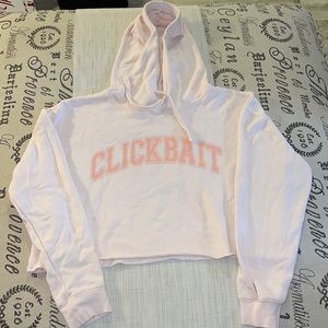Clickbait by David Dobrik crop long sleeve sweater